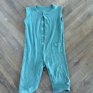 Kyte baby - Sleeveless button romper - 12-18mo - Color Cove